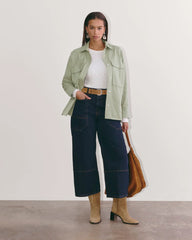 The Boyfriend Shirt in Flannel | Seagrass