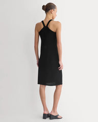 Sweater Racerback Midi Dress | Black