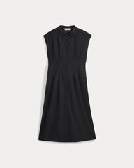 Muscle Shirtdress in Lightweight Cotton | Black