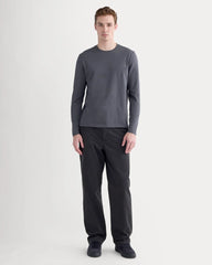 The Essential Organic Long-Sleeve Tee | Graphite