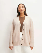 The Cozy-Stretch Relaxed Cardigan | Whisper Pink