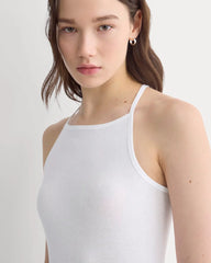 Tissue Narrow Racerback Tank | White