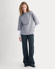 Lightweight Terry Oversized Tee | Vintage Heather Grey