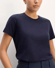 The Slim Crew in Essential Cotton | Navy