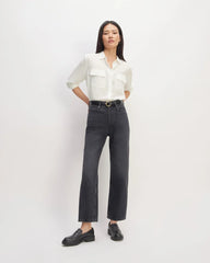 The Utility Shirt in Washable Silk | Off-White