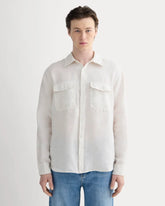 The Linen Utility Shirt | Natural Chambray
