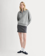 Lightweight Terry Polo Sweatshirt | Vintage Heather Grey