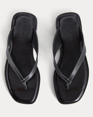 The Leather Flip Flop | Black