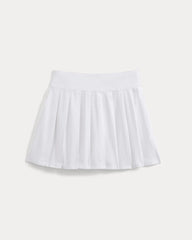 Utility Pleated Mini Skirt | White