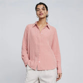 The City Stripe Shirt | Light Rose