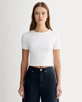 The ’90s Rib Tee | White