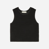 The Crochet Knit Cami | Black