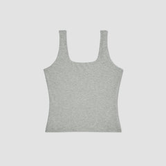 The Supima® Sleeveless Top | Heathered Grey