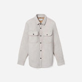 The ReNew Fleece-Lined Heavyweight Overshirt | Heathered Burnt Sugar