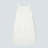 The Seersucker Midi Dress | White