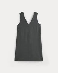 Ponte V-Neck Mini Dress | Graphite