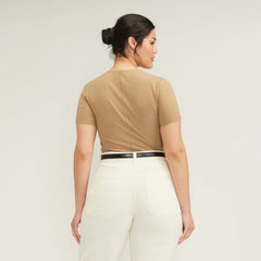 The Supima® Form Crew Neck Tee | Tiger's Eye