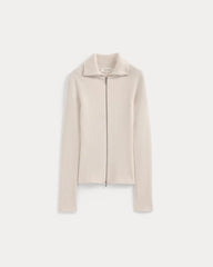 Full-Zip Ribbed Jacket in Everyday Cotton | Canvas