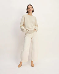 The Cotton Honeycomb Square Crew | Canvas