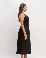 The Supima® High-Neck Riviera Dress | Black