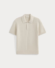 Seed Stitch Polo | Birch