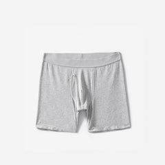 The Supima® Longer Boxer Brief | Uniform | Heathered Grey