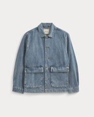 Denim Shacket | Vintage Mid Indigo