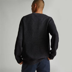 The No-Sweat Ribbed Crew | Heather Ash