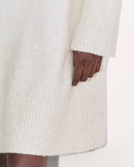 The Sweater Dress in Plush Cotton | Heathered Oat