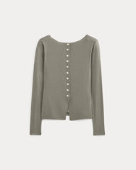 Button-Up Top in Butterluxe | Taupe
