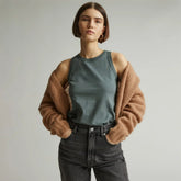The Tank in Essential Cotton | Green Balsam