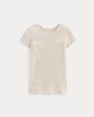 The Cozy Rib Tee | Bone