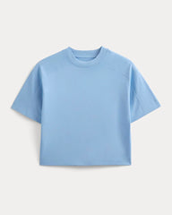 Oversized Seamed Tee | Open Air Blue
