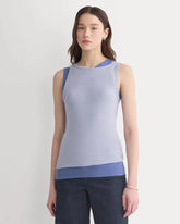Tissue Layered Tank | Aleutian/Velvet Morning