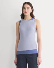 Tissue Layered Tank | Aleutian/Velvet Morning