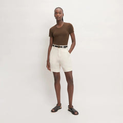 The Supima® Form Crew Neck Tee | Cocoa