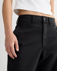 The Wide-Leg Chino | Black
