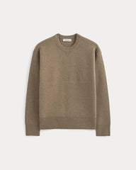 Luxe Merino Double-Knit Sweater | Taupe Melange