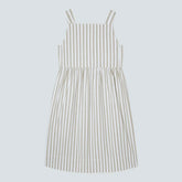 The Seersucker Midi Dress | Nutria / Off-White