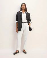 The Draper Tapered Pant in Buttersmooth | White
