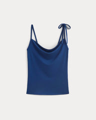Tie-Shoulder Tank | Estate Blue