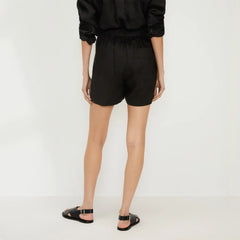 The Linen Boxer Short | Black