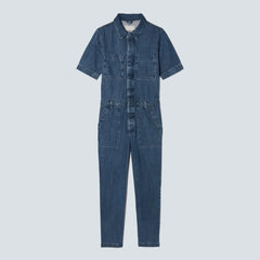 The Supersoft Jean Coverall | Work Blue