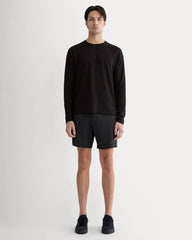The Rec Long-Sleeve Crew | Black