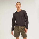 The Essential Organic Long-Sleeve Tee | Vintage Black