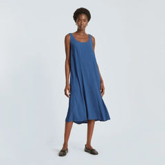 The Naia™ Ripple Tank Dress | Deep Blue