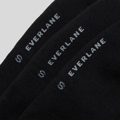 The Organic Cotton No-Show Sock 3-Pack | Black
