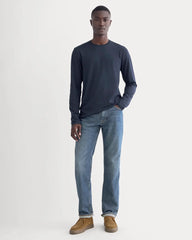 The Essential Organic Long-Sleeve Tee | Deep Navy