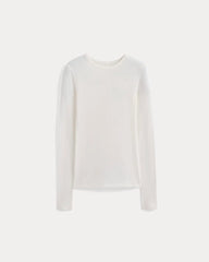 Tissue Long-Sleeve Crew | Bone
