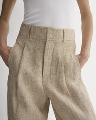 The Linen Way-High® Drape Pant | Cornstalk Chambray